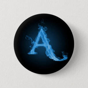 Macaron Rond 5 Cm Athée bleu A