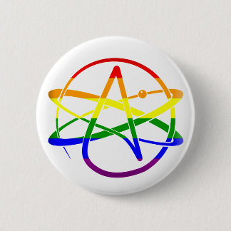 Macaron Rond 5 Cm Athée d'arc-en-ciel