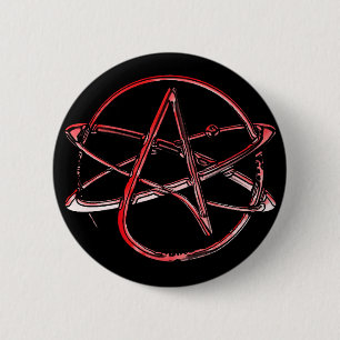 Macaron Rond 5 Cm Athéisme pour tout le bouton