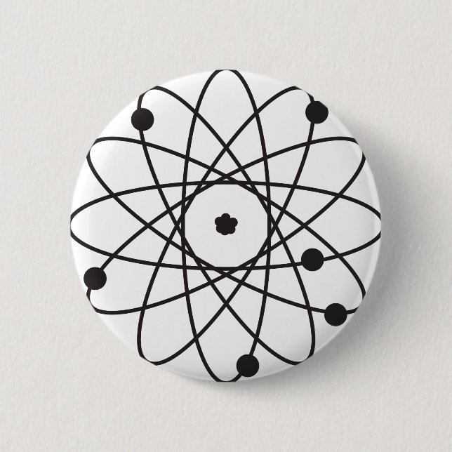 Macaron Rond 5 Cm Atom (Devant)