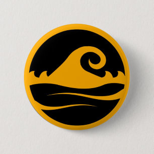 Macaron Rond 5 Cm Attrapez la vague