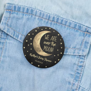 Macaron Rond 5 Cm Au-Dessus De La Lune BABY SHOWER