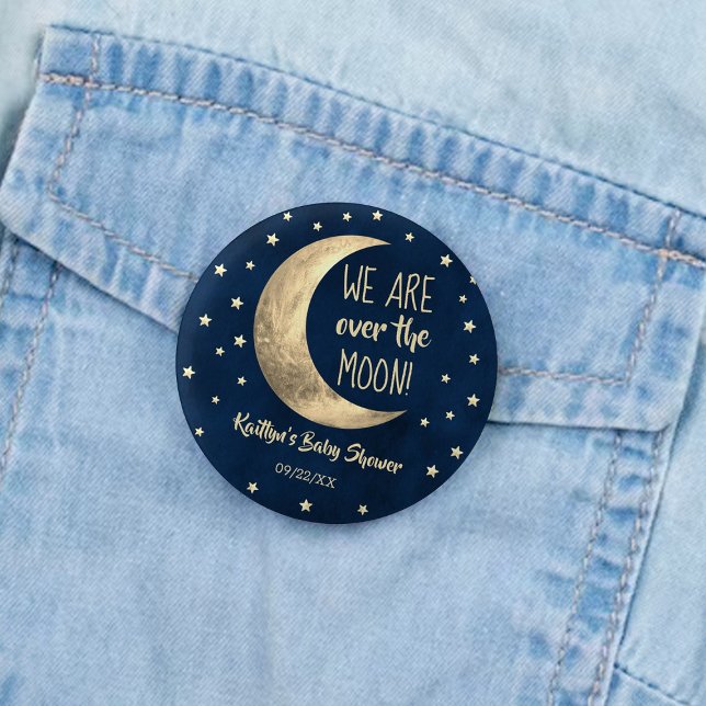 Macaron Rond 5 Cm Au-Dessus De La Lune | BABY SHOWER (Créateur téléchargé)