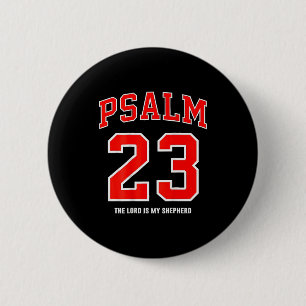 Macaron Rond 5 Cm (au dos) Psaume 23 Le Seigneur Est Mon Berger