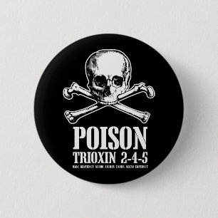 Macaron Rond 5 Cm Aube de Trioxin 3-4-5 de zombi de poison des morts