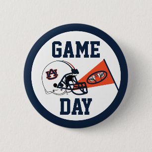 Macaron Rond 5 Cm Auburn University Jeu Day