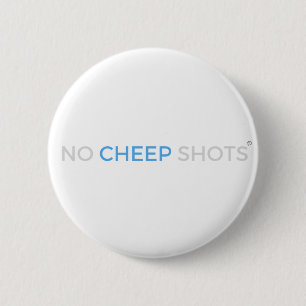 Macaron Rond 5 Cm Aucun blanc de bouton de T-shirt de tirs de
