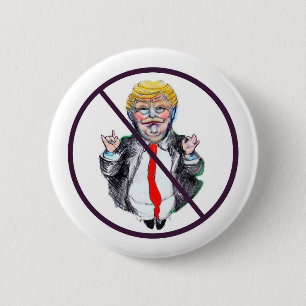 Macaron Rond 5 Cm Aucun bouton Trump