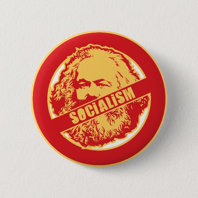 Macaron Rond 5 Cm Aucun socialisme (Devant)