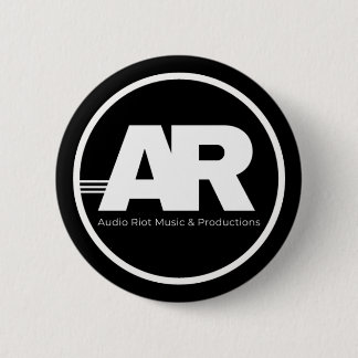 Macaron Rond 5 Cm Audio Riot Logo Circle Pin
