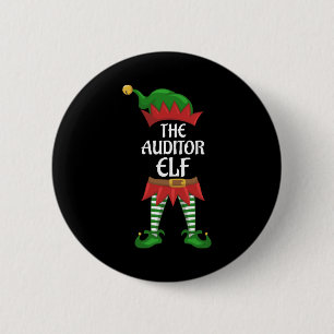 Macaron Rond 5 Cm Auditeur Elf Groupe de jumelage de famille Noël
