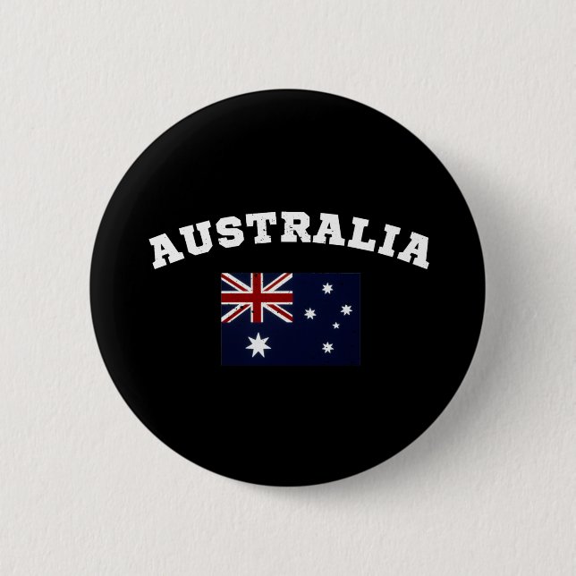 Macaron Rond 5 Cm Australie patriotique (Devant)