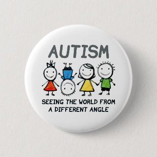 Macaron Rond 5 Cm Autism