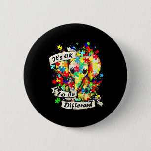 Macaron Rond 5 Cm Autism Aware Acceptance Women Kid Its Ok To Be