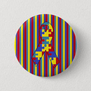 Macaron Rond 5 Cm Autisme