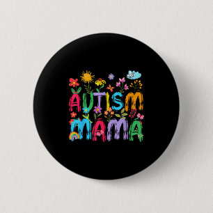 Macaron Rond 5 Cm Autisme maman maman autisme sensibilisation soutie