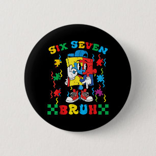 Macaron Rond 5 Cm Autisme Puzzle Six Sept 67 Bruh Sensibilisation 6