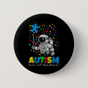 Macaron Rond 5 Cm Autistes sensibilisations sur l'autisme Autistes A