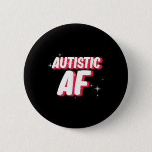 Macaron Rond 5 Cm Autistic Af _ Sensibilisation sur l'autisme