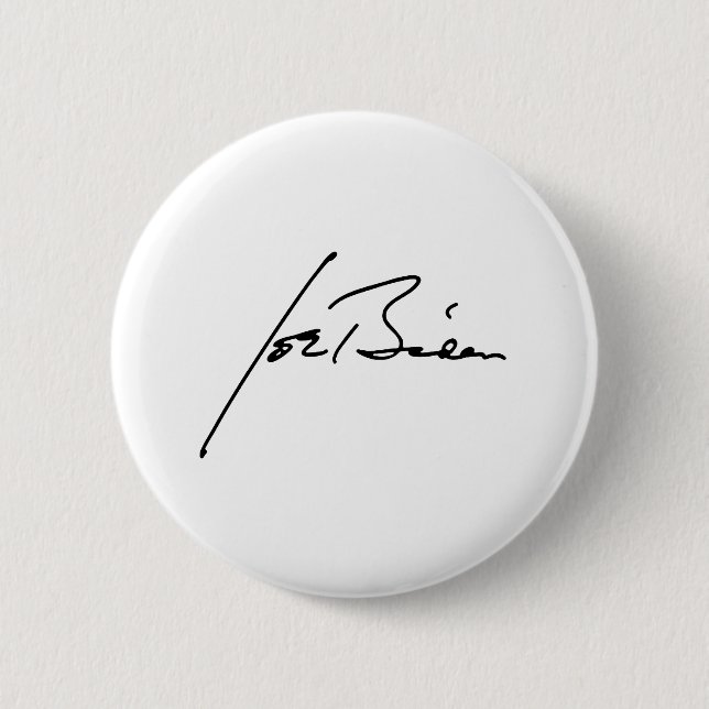 Macaron Rond 5 Cm Auto-graphe JOE BIDEN (Devant)