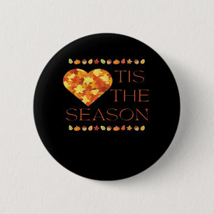 Macaron Rond 5 Cm Automne Feuilles mignonnes Automne Graphique Thank