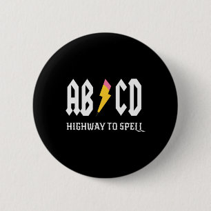 Macaron Rond 5 Cm Autoroute Pour Spell Pencil Enseignant Amp; Étudia