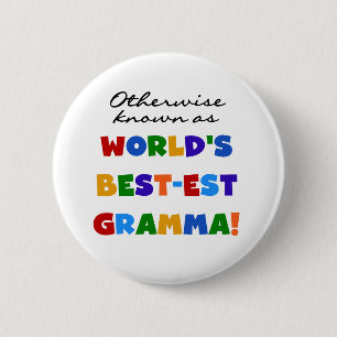 Macaron Rond 5 Cm Autrement connu comme T-shirts de Meilleur-est Gra