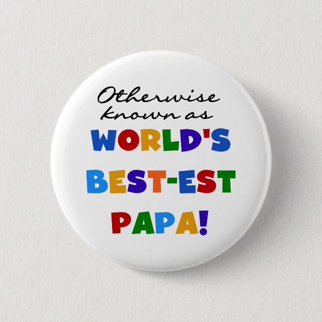 Macaron Rond 5 Cm Autres Meilleurs Tshirts et cadeaux Papa (Devant)