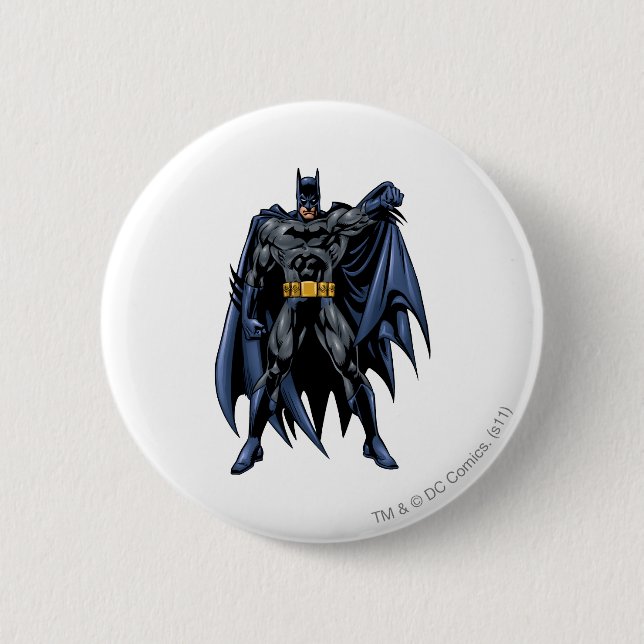 Macaron Rond 5 Cm Avant Batman en couleur (Devant)