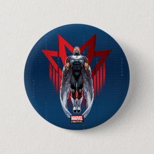 Macaron Rond 5 Cm Avengers Classiques   Insigne Icône Falcon