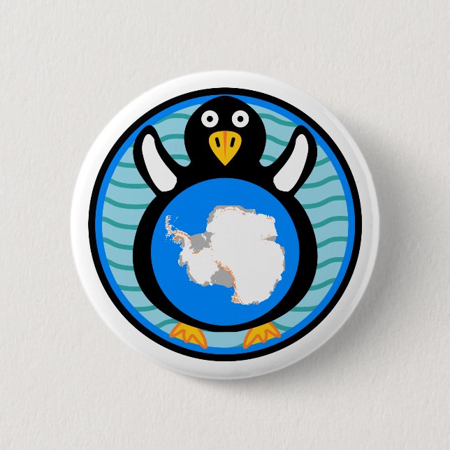 Macaron Rond 5 Cm Aviaire antarctique (Devant)