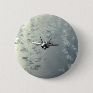 Macaron Rond 5 Cm Avion au-dessus des mers