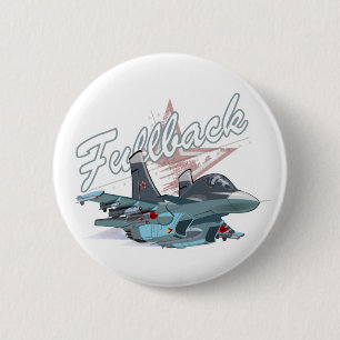Macaron Rond 5 Cm Avion de dessin