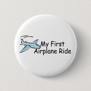 Macaron Rond 5 Cm Avion mon premier tour d'avion