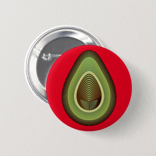 Macaron Rond 5 Cm avocat mod (Devant & derrière)