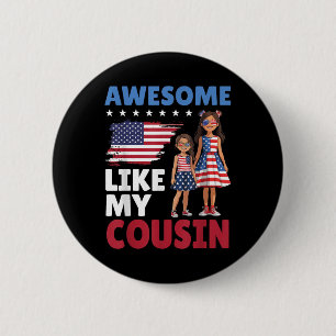 Macaron Rond 5 Cm Awome Comme Mon Cousin Patriotic American Family T