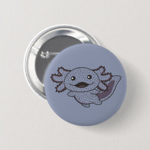 Macaron Rond 5 Cm Axolotl Divers Types D'Axolotls Animaux Sucrés Ba