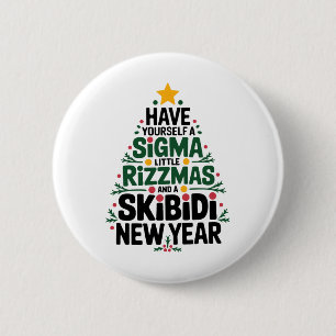 Macaron Rond 5 Cm Ayez Un Sigma Petits Rizzmas Et Skibidi N