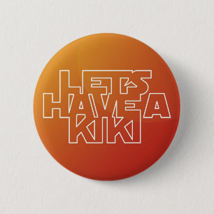 Macaron Rond 5 Cm Ayons un Kiki - bouton