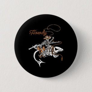 Macaron Rond 5 Cm B Fishing Skeleton Howdy Lazy Halloween Costume Co