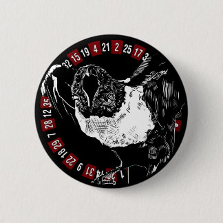 Macaron Rond 5 Cm B&W Raven