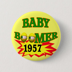 Macaron Rond 5 Cm Baby boomer 1957