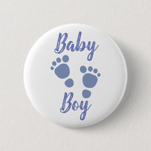 Macaron Rond 5 Cm Baby Boy