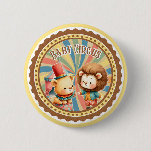 Macaron Rond 5 Cm Baby Circus