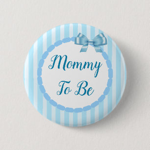 Macaron Rond 5 Cm Baby shower Bleu Maman À Être