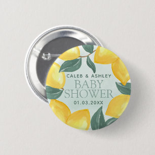 Macaron Rond 5 Cm Baby shower de citron vert Épingle