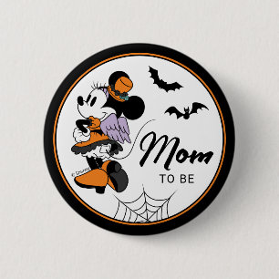 Macaron Rond 5 Cm Baby shower d'Halloween Mickey & Friends