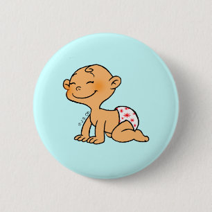 Macaron Rond 5 Cm Baby shower (garçon)