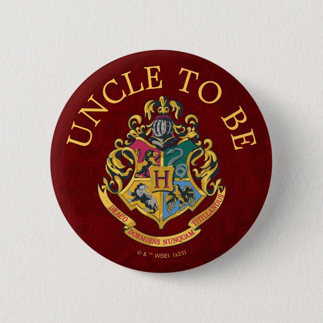 Macaron Rond 5 Cm Baby shower Harry Potter | Oncle à être (Devant)