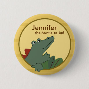 Macaron Rond 5 Cm Baby shower ou anniversaire d'alligator